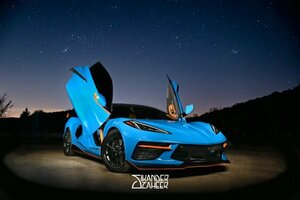 2020-2023 シボレー コルベット C8 ヴァーティカルドア ランボドア ガルウイング VERTICALDOORS INC製 ヒンジキット 8代目