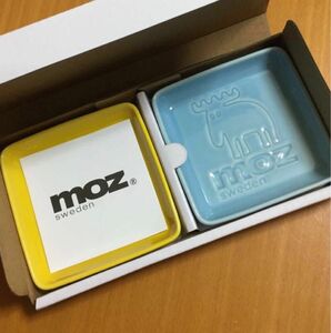 食器 プレート moz しょうゆ皿 2枚組 磁器 非売品 未使用