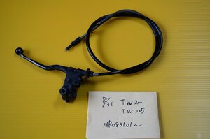 TW200 2JL-032 クラッチレバー クラッチワイヤー ホルダー 左 まだまだ使える 検 TW225 DG09J DG07J★4R083112