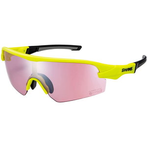 SWANS Swanz sunglasses STX DA-4417 LIM mat lime yellow silver mirror ×ULTRA rose pink STRIX D.As Trick s for adult 