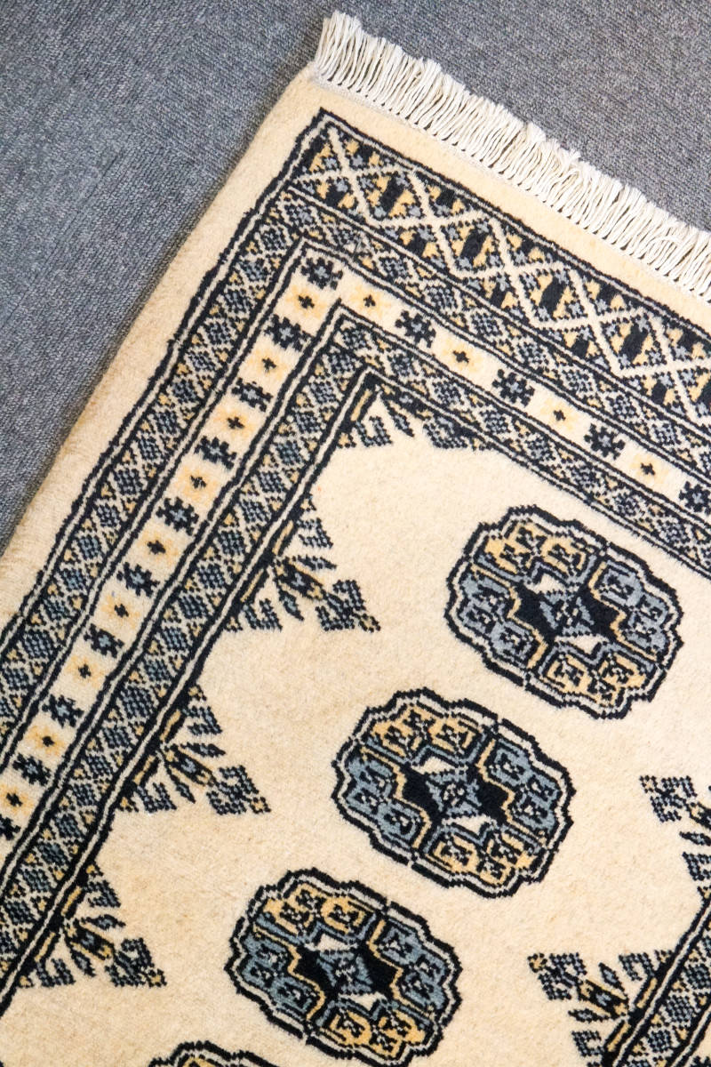 パキスタン ガズニウール 手織り絨毯 ギャッベ size 186×125cm｜PayPay