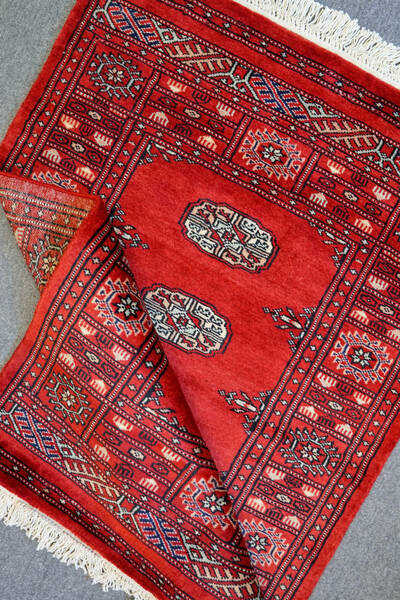 パキスタン手織り絨毯 ウール size:114×80cm
