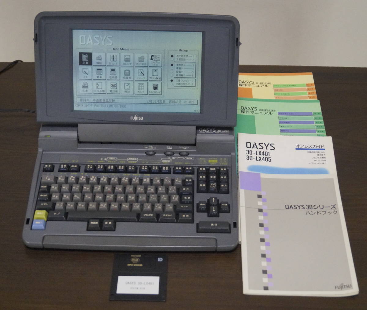 ファッション 富士通 ワープロ oasys 30LX ノートPC - www