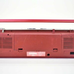 SANYO MR-WF5 ダブルラジカセ レッド ケーブル付き[サンヨー][Wカセット][RADIO CASSETTE RECORDER][昭和レトロ][当時物]Mの画像4