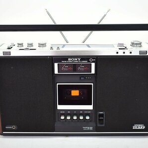 SONY CF-6600 STEREO ZILBA'P ラジカセ [ソニー][木の新作][ジルバップの森][RADIO CASSETTE RECORDER][昭和レトロ][当時物][k1]Mの画像2