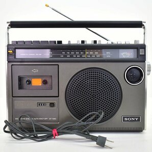 SONY CF-1980 ラジカセ ケーブル付き 再生OK[ソニー][RADIO CASSETTE RECORDER][昭和レトロ][当時物][k1]Mの画像1