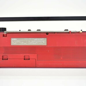 AIWA CS-J34 ラジカセ レッド[アイワ][RADIO CASSETTE RECORDER][昭和レトロ][当時物][k1]Mの画像3