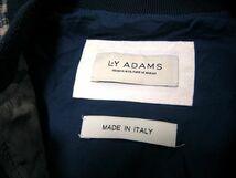 イタリア製 LY ADAMS リ アダムス 迷彩×チェック柄の切替デザインのブルゾン ジャケット スカジャン ライトアウター_画像4