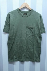 2-3556A/National Athletic Goods半袖ポケットTシャツ カナダ製 ナショナルアスレチックグッズ 送料200円 