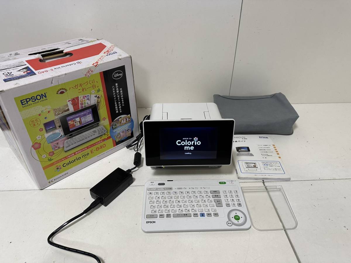 展示品/ノズル正常/付属完品・当日発送】エプソン ハガキプリンター E-840-