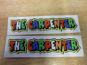 送料無料 Valentino Rossi THE CARPENTER stickers decals バレンティーノ・ロッシ ドクター ステッカー シール デカール 130mm x 25mm