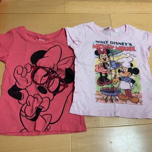 ミッキー&ミニーちゃん Tシャツ 2枚セット 半袖Tシャツ ユニクロ Tシャツ ディズニー