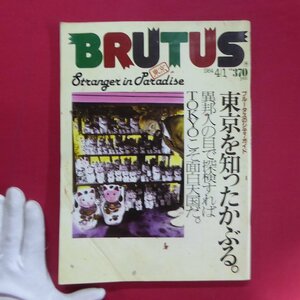 s2雑誌「BRUTUS」1984年4.1【特集：ブルータスのシティ・ガイド-東京を知ったかぶる。/赤塚不二夫】