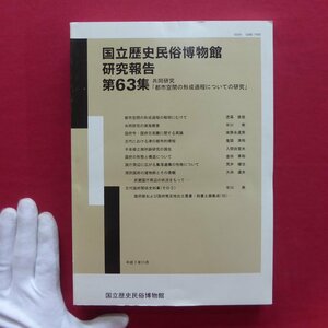 国立歴史民俗博物館研究報告No.63【都市空間の形成過程についての研究/古代における津の都市的様相/国府の形態と構造について/周防国府】