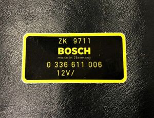 BOSCH ステッカー ボッシュ RPM トランスデューサー ラベル ZK9711 ポルシェ 911 914 モデル 1969年-1971年 996 997 - 991 992 930 964 993