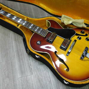 【ジャパンヴィンテージ】Greco(グレコ) フジゲン製造 S-55 フルアコギター ジャズギター ダイアモンドインレイ 状態良好 76年 ES-175/F403の画像10