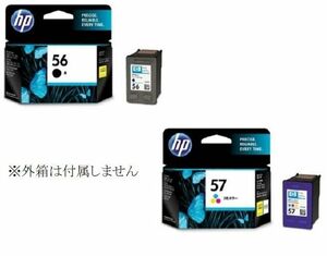 HP56+HP57 original ink 2 piece set black + color box less .photosmart7350 7550 psc1210 1315 1350 2110 2150 2310 2450 2550 free shipping 