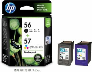 HP 56 57 ヒューレット・パッカード 黒・カラー2個パック Black + Tri-color CC629AA 送料無料