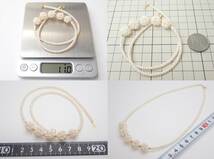 N552　パールネックレス　淡水真珠　K18留具　42cm　アクセサリー　Vintage Perl necklace_画像8