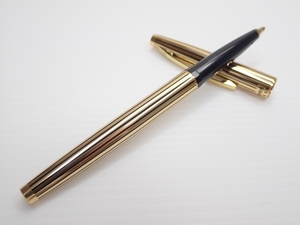 V185　ボールペン　ペンテル　Pentel　ゴールド×ブラックカラー　文房具/ペン/ヴィンテージ