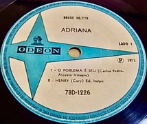 BRA盤71年オリジ！４曲7インチ！LP未収！ブラジリアンフィメール サイケソウル傑作！Adriana / O Problema E Seu_画像3