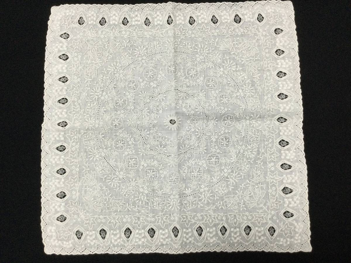 売れ筋ランキングも掲載中! 汕頭スワトウ刺繍のハンカチ(薔薇バラ