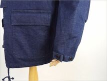 【送料無料 49%OFF】HOUSTON ヒューストン 3LAYER DENIM NAVYパーカー NO.51142-SP INDIGO_Lサイズ_画像3