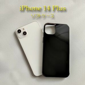 iPhone 14 Plus用 TPUソフトケース（黒）の画像1