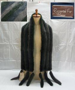 [Rose moon / moon bat ]. mink stole * real fur fur mink collar volume fringe Japanese clothes . equipment graduation ceremony party retro storage goods 60