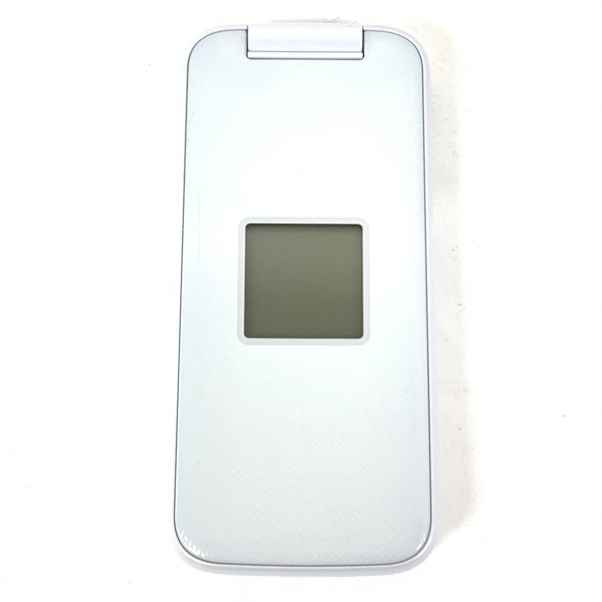ドコモ docomo F-01M ホワイト 4G らくらくホン 別売りアダプター付き