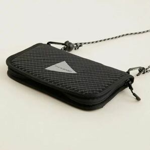 アンドワンダー reflective rip pouch and wander ポーチ ショルダーバッグ フェス アウトドア 黒 ブラック 未使用 新品の画像4