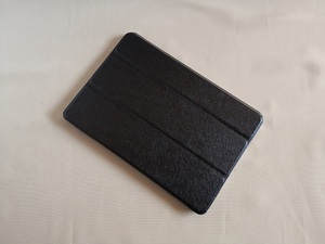 (薄型 軽量) iPad min/mini2/mini3 共用 ブラック レザー スマートケース