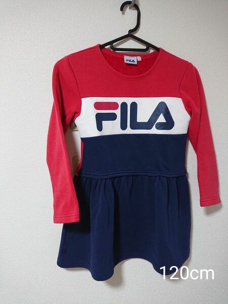 FILA 女の子ワンピース 裏起毛 120cm