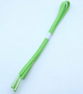 お洒落訪問着用 帯締め 正絹 黄緑 編み ob115 未使用品 入学式 卒業式 オールシーズン 送料無料