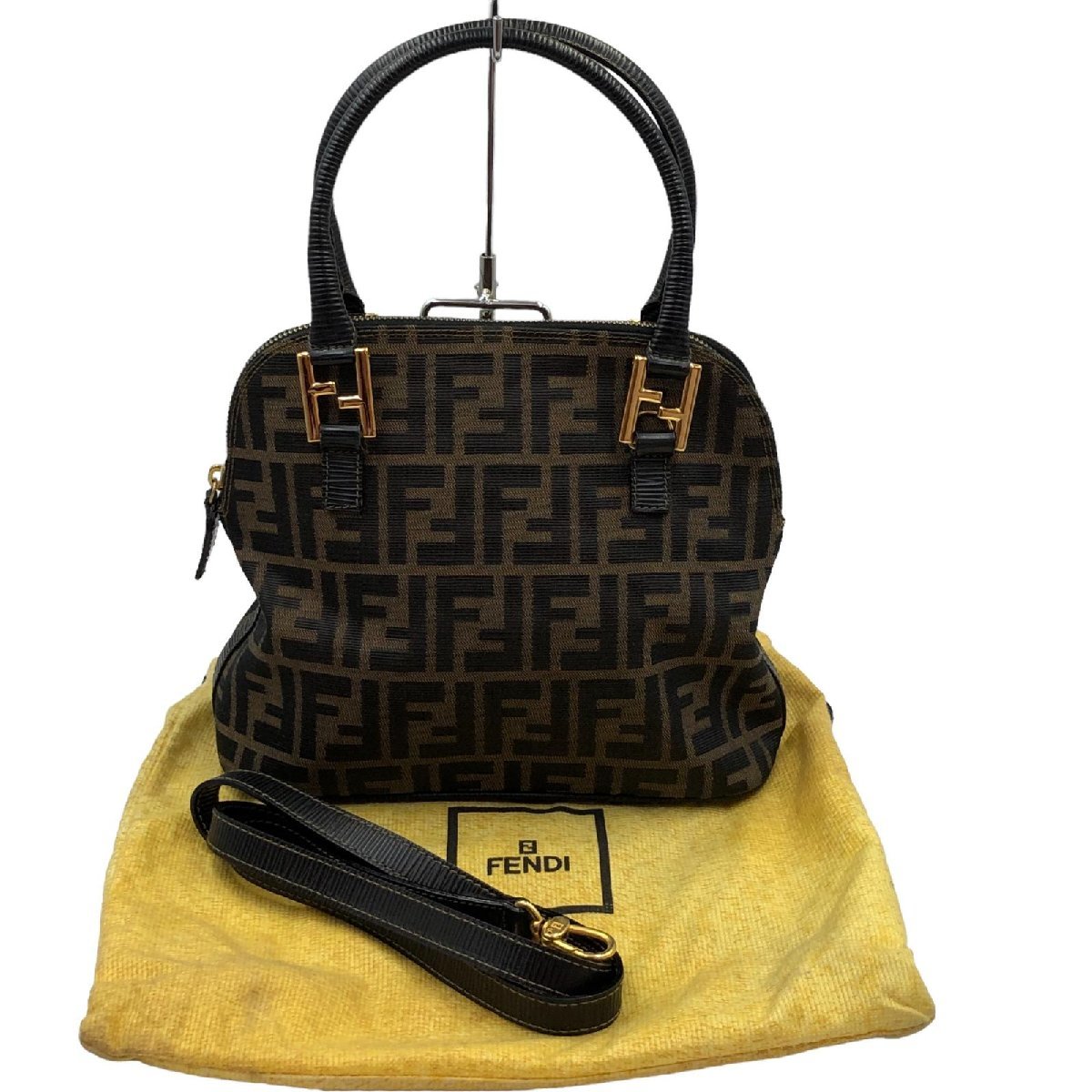 FENDI フェンディ ズッカ柄 2way ハンドバッグ ショルダーバッグ