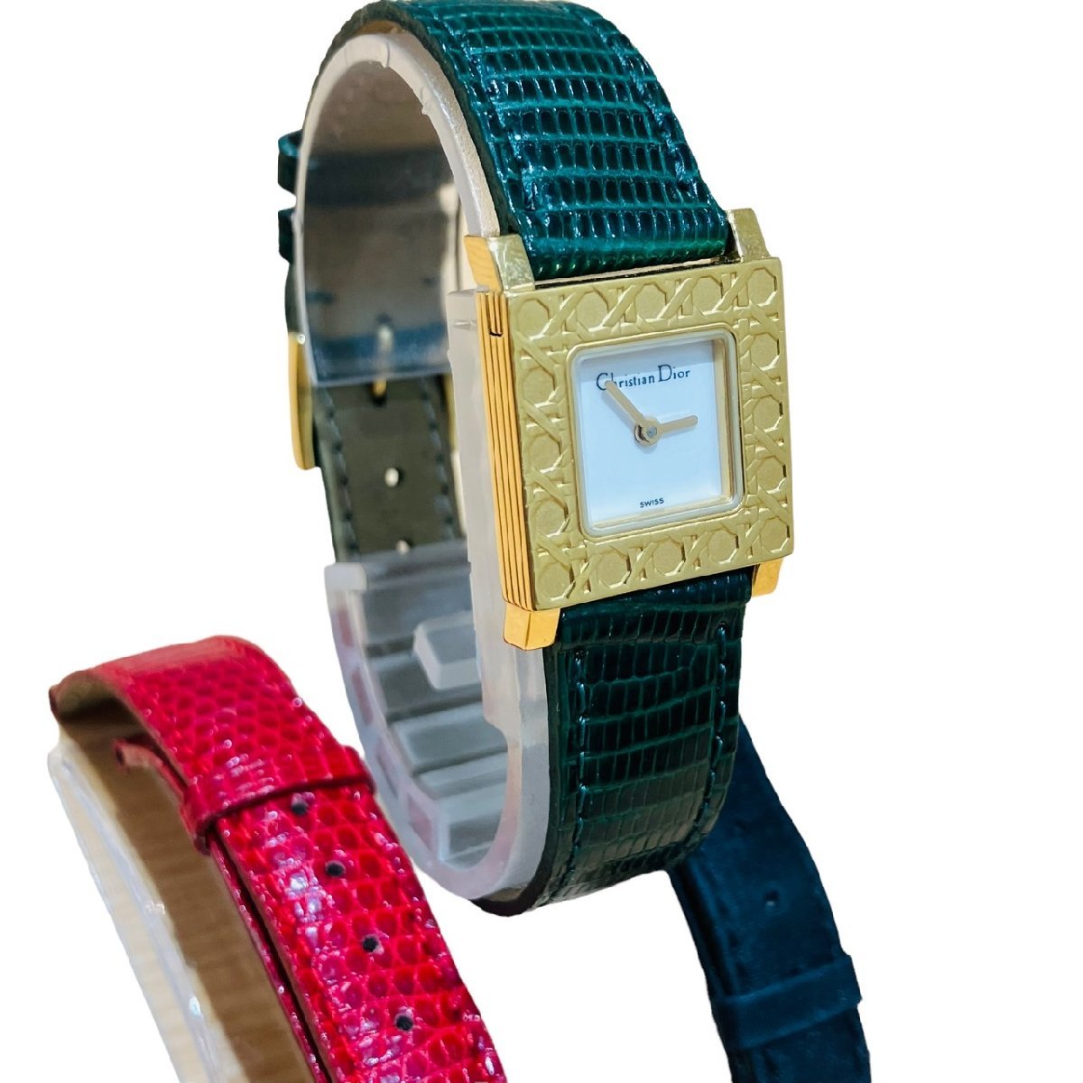 ♡Dior腕時計ベルト♡ミニパリジェンヌ♡クロコダイル 腕時計(アナログ