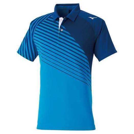 【62JA000324 XL】MIZUNO(ミズノ) ユニゲームシャツ　ディーバブルー　サイズXL 新品未使用タグ付 バドミントン テニス 