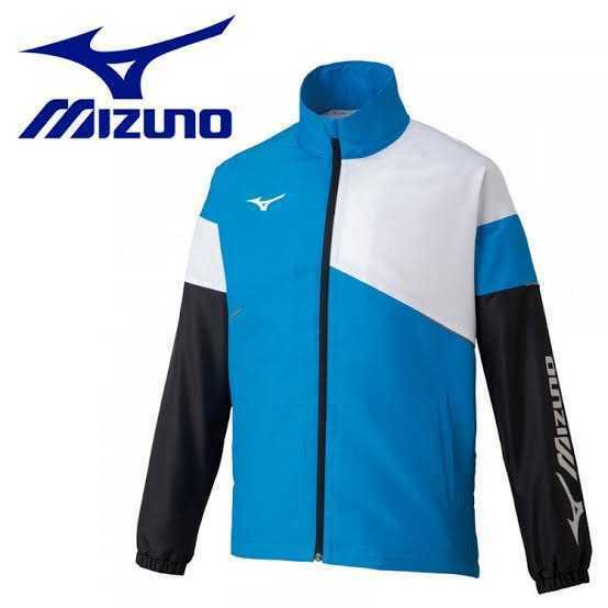 【62JE150124 2XL】MIZUNO(ミズノ) ブレスサーモウォーマージャケット ブルー/ホワイト/ブラック 2XL 新品未使用 バドミントン テニス 冬物