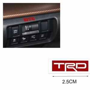 トヨタ　TRD ミニエンブレムステッカー　５枚。