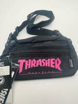 H258 新品 THRASHER/スラッシャー ショルダーバッグ ウェストバッグ 2way ナイロン_画像1