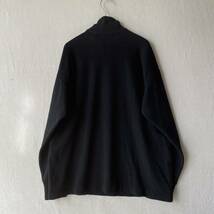 90s COMME des GARCONS HOMME ハーフジップ ニットセーター / ウール ブラック 80s ビンテージ K3-01024-1703 sale_画像2