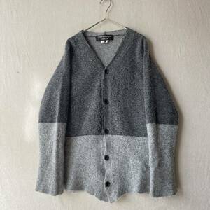 AD2011 COMME des GARCONS HOMME PLUS ニット カーディガン / M ウール グレー プリント加工 K2-12014-0979 sale