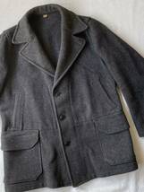 40s Woolrich ウール ジャケット / ブラック コート ビンテージ USA 50s 60s O3-01010-62910_画像4