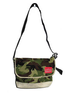 *Manhattan Portage Manhattan Poe te-jiko-te.la nylon suede switch messenger bag camouflage 