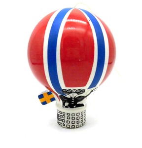 ◇極上品 70'sビンテージ Lisa Larson リサラーソン Traffic トラフィックシリーズ Liten luftballong(熱気球) 1971〜1973年 陶器 置物