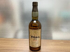 未開栓　SUNTORY サントリー　ピュアモルトウイスキー　木桶仕込　1981年　直火蒸　750ml 43% 古酒 WHISKY