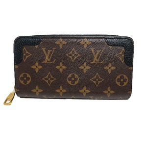 ルイヴィトン 長財布 M61855 ジッピーウォレット モノグラム ラウンドファスナー LOUIS VUITTON ノワール ユニセックス 中古