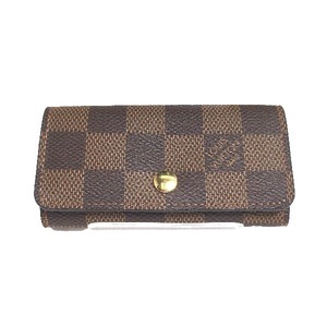 ルイヴィトン キーケース N62631 ミュルティクレ４ ダミエ ４本用キーケース LOUIS VUITTON ブラウン ユニセックス 中古