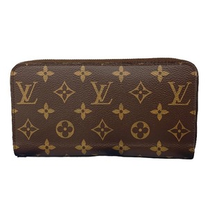 ラウンドファスナー モノグラム ジッピーウォレット M41895 ルイヴィトン フューシャ 長財布 LOUIS VUITTON LV 【SS】 【中古】