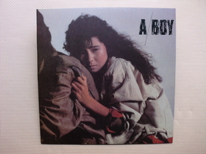 ＊【LP】中村あゆみ／A BOY（12HB2001）（日本盤）ポートレート付き